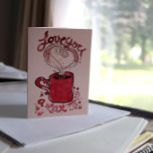 I love you a latte カード