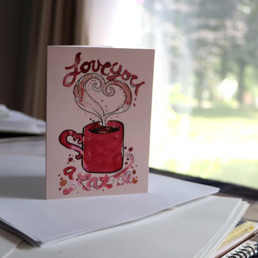 I love you a latte カード
