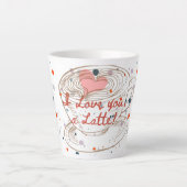 I love you a latte mug latte mug  カフェラテマグ (正面)
