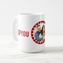 I Love You Always & Forever写真カスタム コーヒーマグカップ