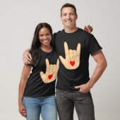 I Love You American Sign Language Hand Gesture Tシャツ (ユニセックス)