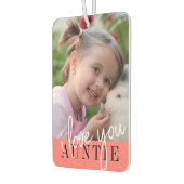 I Love You Auntieのカスタム写真 カーエアーフレッシュナー (左)