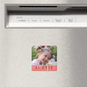 I Love You Auntieのカスタム写真 マグネット (インサイチュ (食洗機))