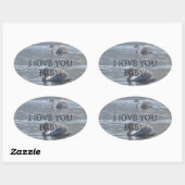 I LOVE YOU BABY 楕円形シール (シート)