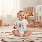 I Love You Beary Much Daddy Bear Heart Balloon  ベビーボディスーツ