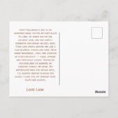 I Love You Beary Much In Cup Postcard ポストカード (裏面)