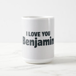 I Love You Benjamin コーヒーマグカップ