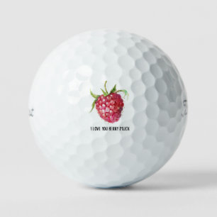 「I Love You Berry Much」スイートで遊び心のあるイチゴデザイン ゴルフボール