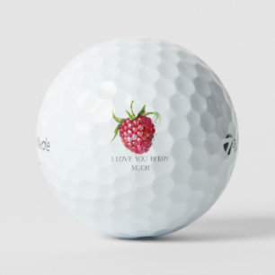 「I Love You Berry Much」スイートで遊び心のあるラズベリー ゴルフボール