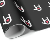 I Love You Black Wrapping紙 ラッピングペーパー (ロールコーナー)