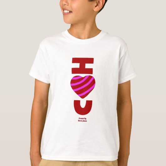 I Love You Boys White Basic T Shirt Tシャツ (正面)