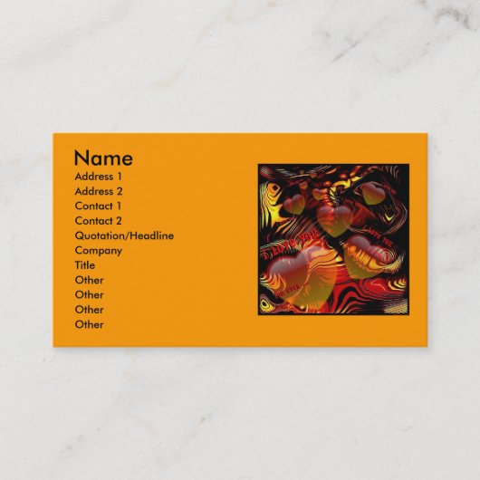 I love You Business Card 名刺 (正面)