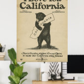 I Love You California Poster ポスター (ホームオフィス)