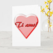 I Love You card, Italian カード (黄色い花)