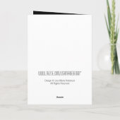 I Love You Cats (black) Valentine シーズンカード (裏面)