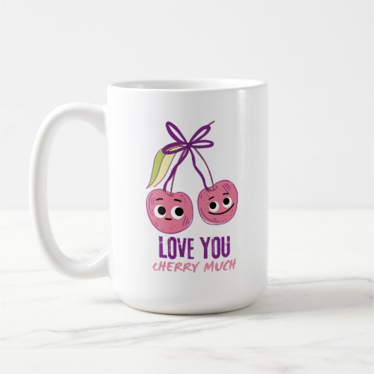 I LOVE YOU CHERRY MUCH コーヒーマグカップ (左)