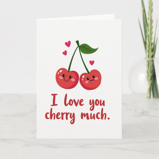 I Love You Cherry Much Card カード (正面)