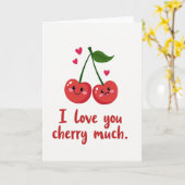 I Love You Cherry Much Card カード (黄色い花)