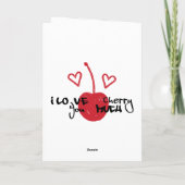 I Love You Cherry Much Valentines Day Card カード (裏面)