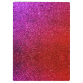 I love you chic pink glitter background Abstract クリップボード (裏面)
