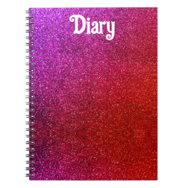 I love you chic pink glitter background Abstract ノートブック