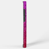 I love you chic pink glitter background Abstract Samsung Galaxyケース (右側面)