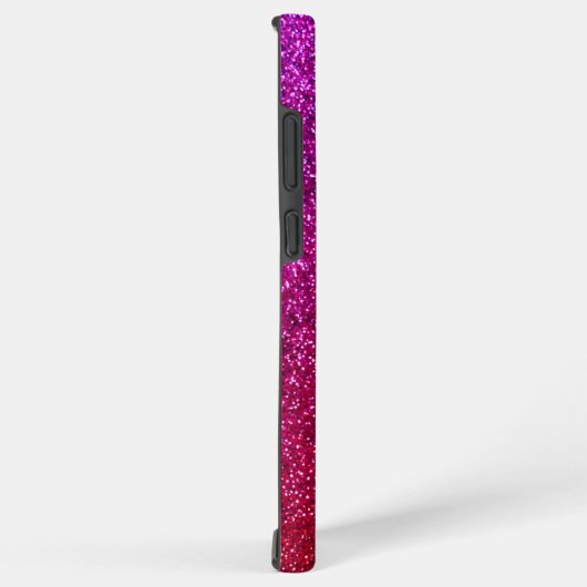 I love you chic pink glitter background Abstract Samsung Galaxyケース (右側面)