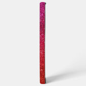 I love you chic pink glitter background Abstract Samsung Galaxyケース (左側面)