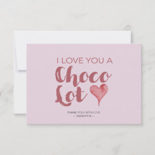 I Love You Chocolate Valentineありがとう サンキューカード