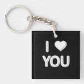 I Love You Cloudsキーリング キーホルダー (正面)