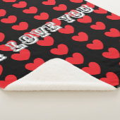 I LOVE YOU Comfy Sherpa Blanket シェルパブランケット (3/4)