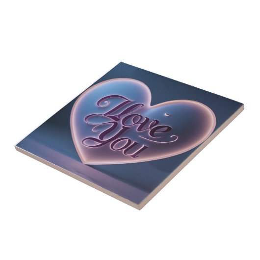 I Love You Connected In A Heart タイル (側面)