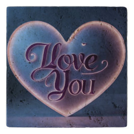 I Love You Connected In A Heart トリベット