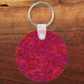 I Love You Custom Name Red Roses Love キーホルダー (裏面)