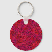 I Love You Custom Name Red Roses Love キーホルダー (裏面)