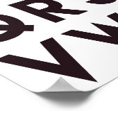 I LOVE YOU - Cute Alphabetポスター ポスター (角)