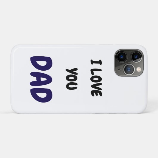 I Love you dad Elegant and Modern  Case-Mate iPhoneケース (裏面(横))