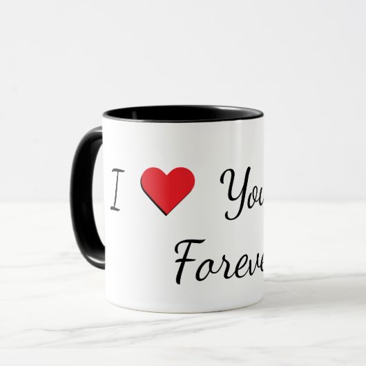 "I Love You Dad, Forever" Mug マグカップ (正面左)