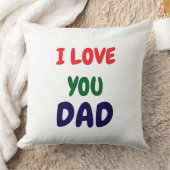 I Love You Dad Modern  クッション (ブランケット)