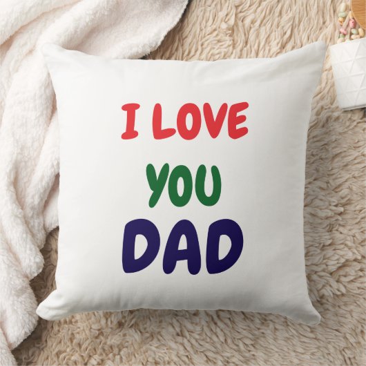 I Love You Dad Modern  クッション (ブランケット)