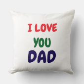 I Love You Dad Modern  クッション (正面)