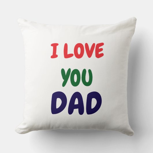 I Love You Dad Modern クッション (正面)