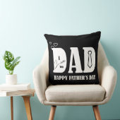 I Love You Dad Tie Hearts クッション (椅子)