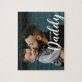 I Love You Daddyタイプモダンのカスタム写真 ジグソーパズル (縦)