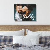 I Love You Daddy カスタムPhoto キャンバスプリント (インサイチュ (寝室))