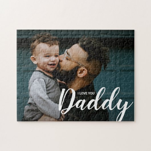 I Love You Daddy カスタムPhoto ジグソーパズル (横)