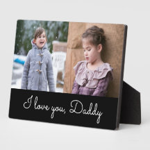 I Love You Daddy ブラックスクリプト 2枚フォトコラージュ