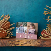 I Love You Daddy モダン Pink 2フォトコラージュ フォトプラーク (側面)