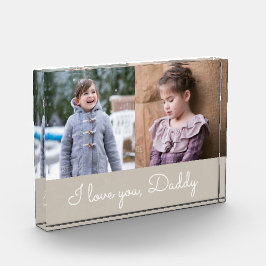 I Love You Daddy / 2枚の写真 フォトブロック