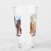 I Love You Daddy 2枚 |名前をカスタムする |文字オン タンブラーグラス (左)